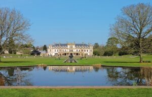 Dyffryn Gardens in front of the lake.