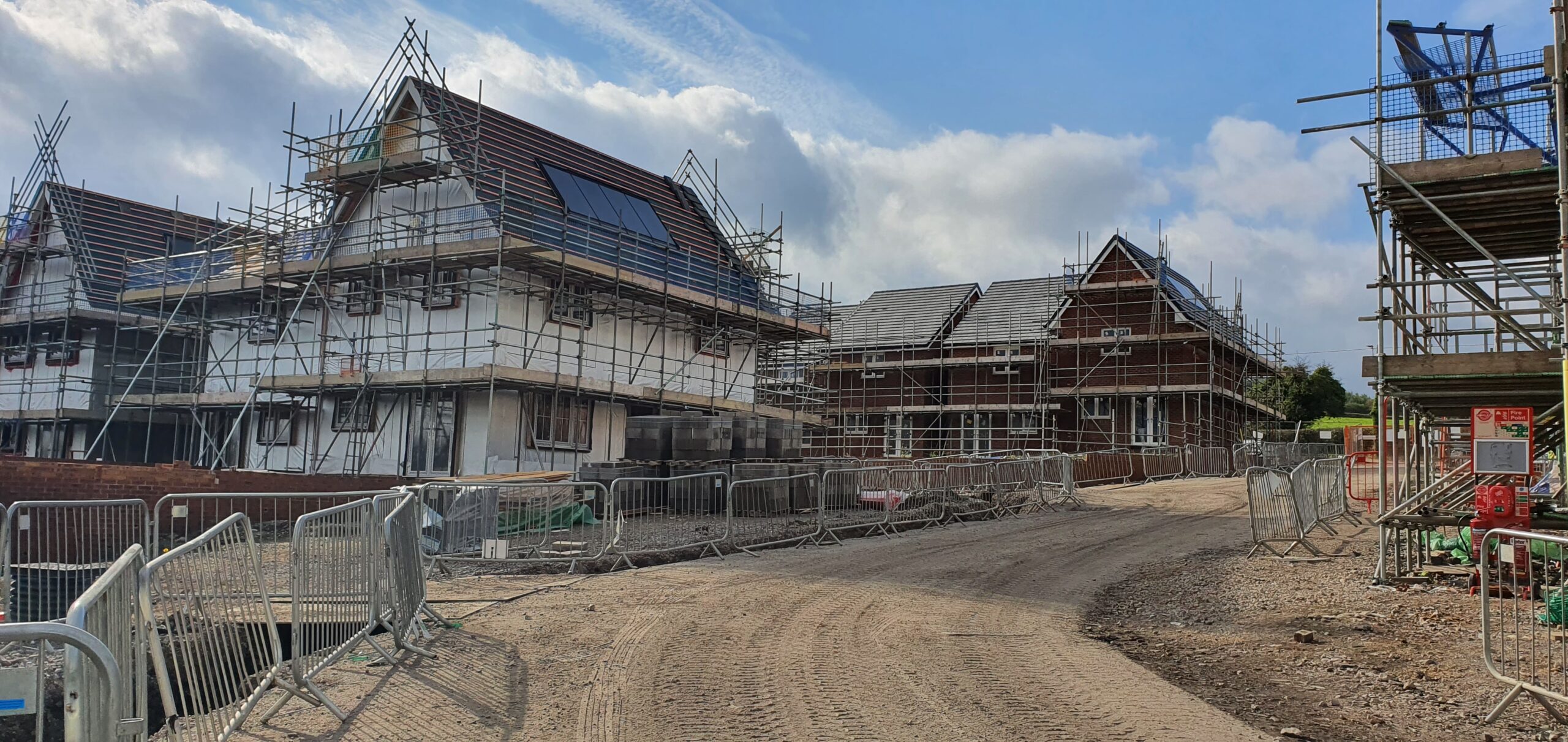 Former Penallta Colliery development in progress