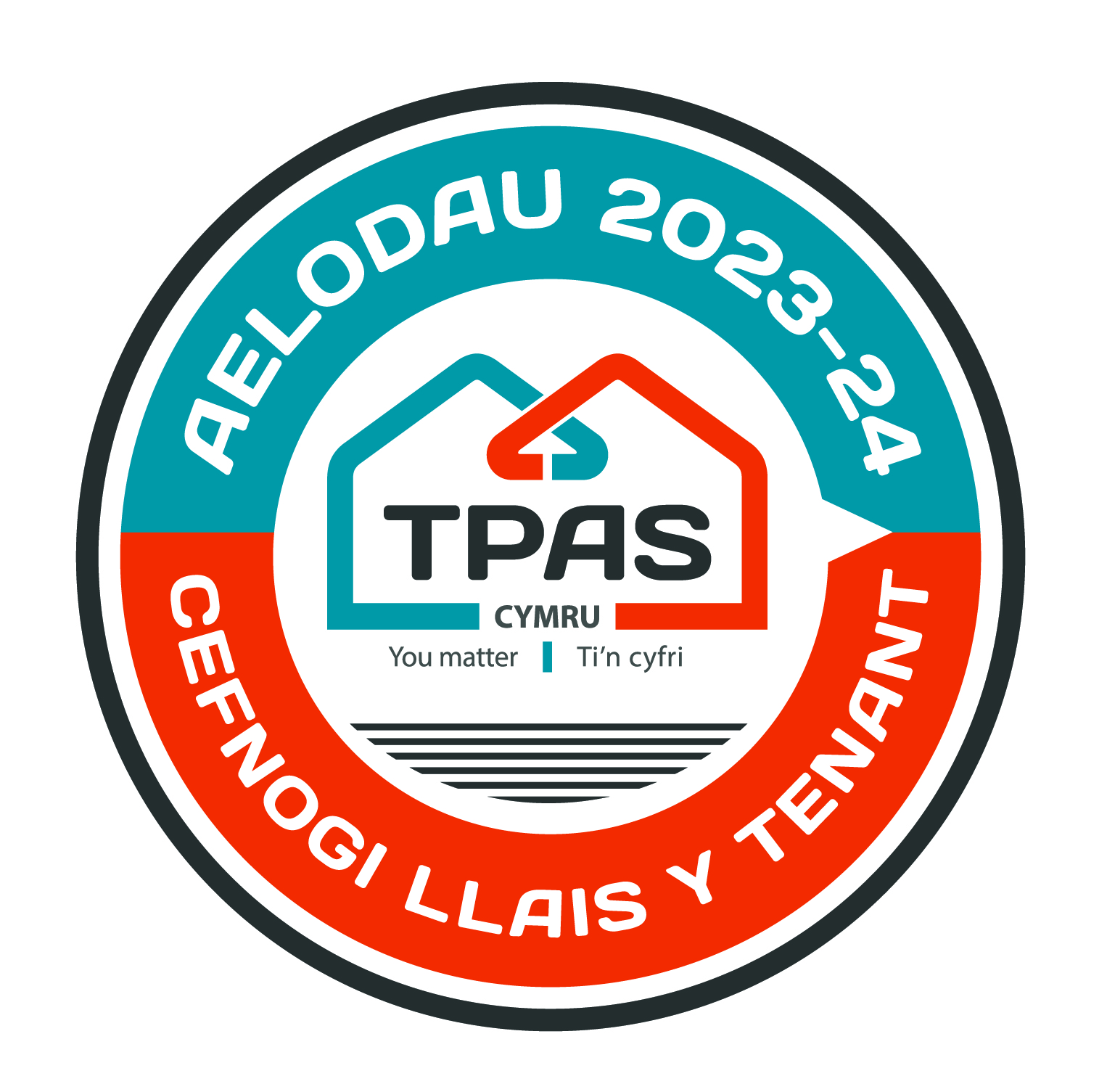 An image of the TPAS logo which shows the outline of a blue and orange house that says TPAS in the middle in black text.
