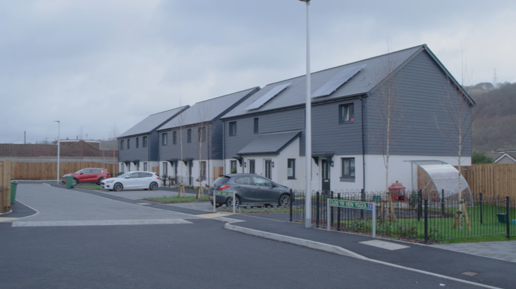 A photo of United Welsh's newest development, Wingfield Crescent. 